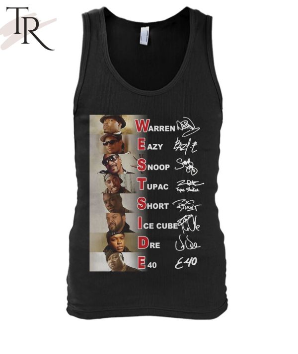 Westside Warren, Eazy, Snoop, Tupac, Short, Ice Cube, Dre, E40 Unisex T-Shirt