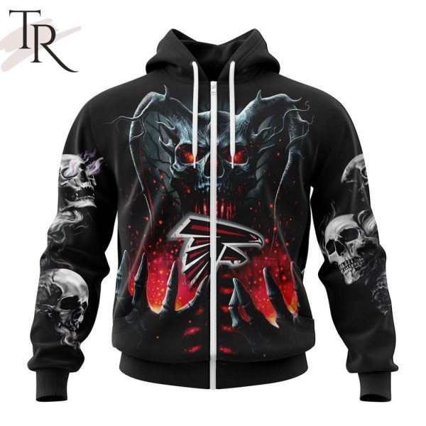 NFL Atlanta Falcons Special Skull Art Design Hoodie