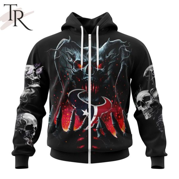 NFL Houston Texans Special Skull Art Design Hoodie