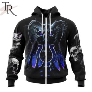 NFL Indianapolis Colts Special Skull Art Design Hoodie