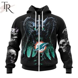 NFL Miami Dolphins Special Skull Art Design Hoodie