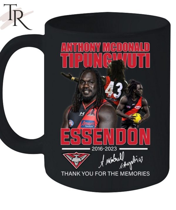 Anthony Mcdonald Tipungwuti Essendon 2016 – 2023 Thank You For The Memories Unisex T-Shirt