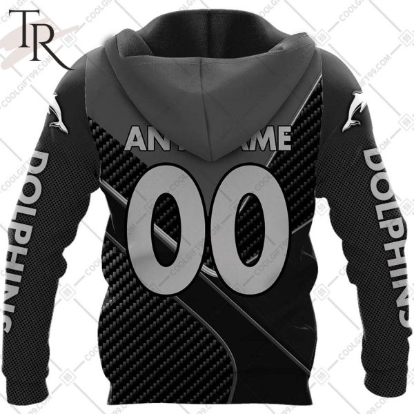 Personalized NRL Dolphins Carbon Hoodie