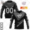 Personalized NRL New Zealand Warriors Carbon Hoodie