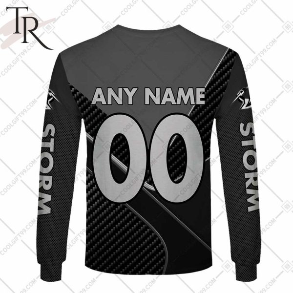 Personalized NRL Melbourne Storm Carbon Hoodie