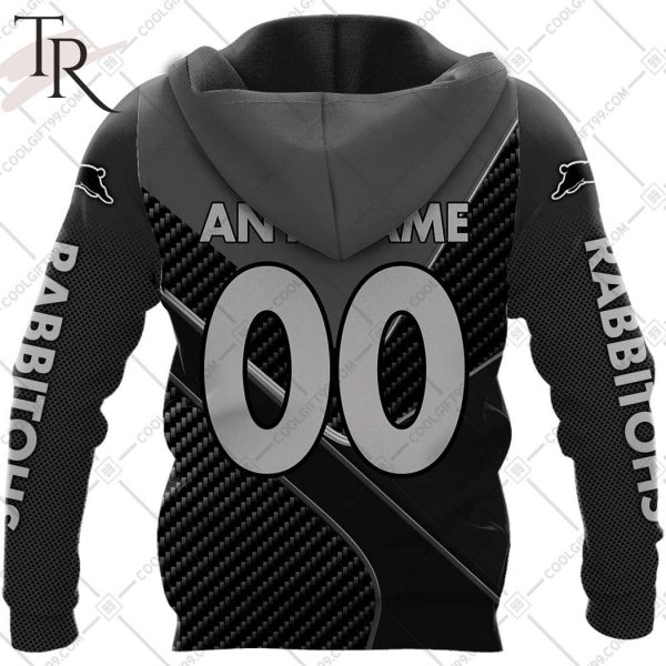 Personalized NRL South Sydney Rabbitohs Carbon Hoodie