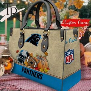 Carolina Panthers Autumn Women Leather Hand Bag