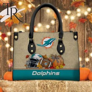 Miami Dolphins Autumn Women Leather Hand Bag