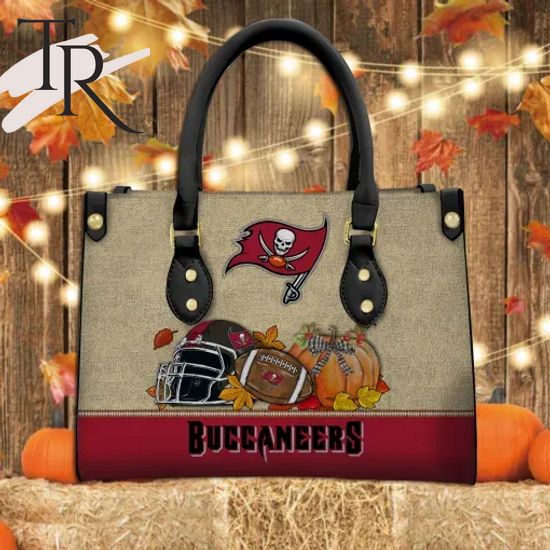 Tampa Bay Buccaneers-Custom Name NFL Leather Bag