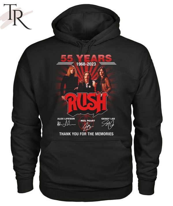 55 Years 1968 – 2023 Rush Thank You For The Memories Unisex T-Shirt