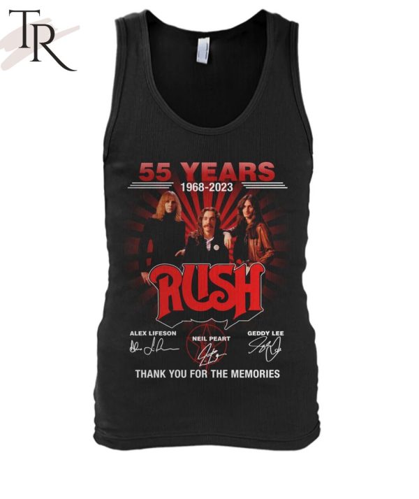 55 Years 1968 – 2023 Rush Thank You For The Memories Unisex T-Shirt