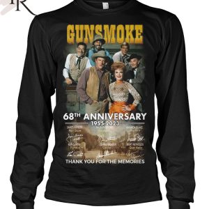 Gunsmoke 68th Anniversary 1955 – 2023 Thank You For The Memories Unisex T-Shirt