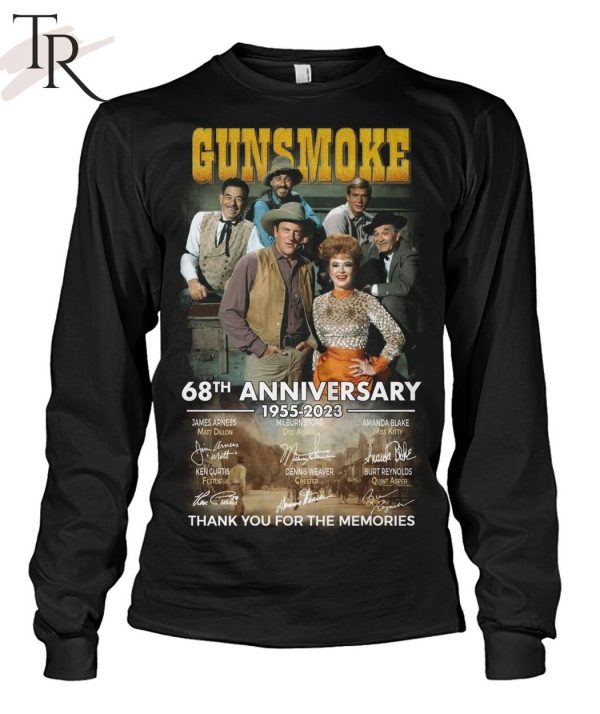 Gunsmoke 68th Anniversary 1955 – 2023 Thank You For The Memories Unisex T-Shirt