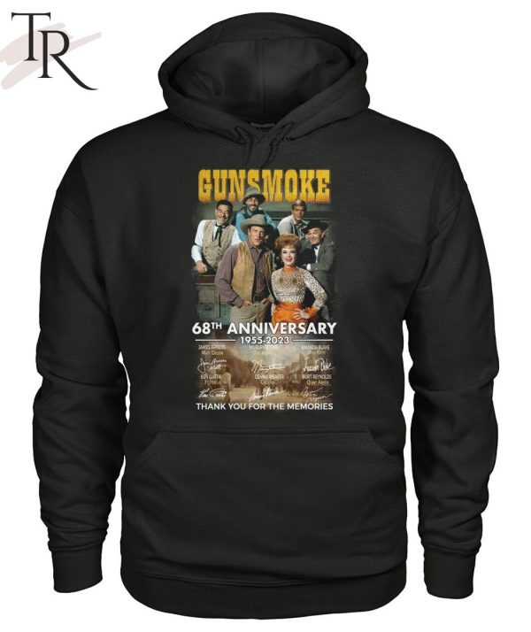 Gunsmoke 68th Anniversary 1955 – 2023 Thank You For The Memories Unisex T-Shirt