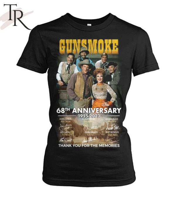 Gunsmoke 68th Anniversary 1955 – 2023 Thank You For The Memories Unisex T-Shirt