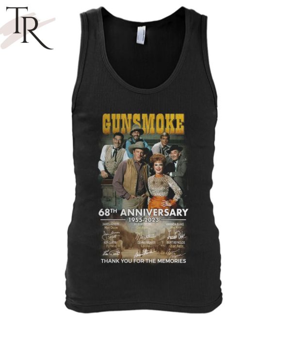 Gunsmoke 68th Anniversary 1955 – 2023 Thank You For The Memories Unisex T-Shirt