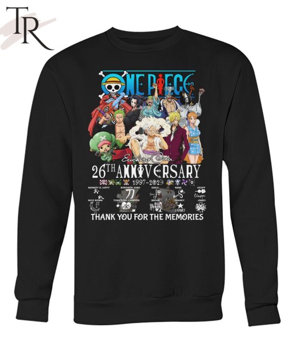 One Piece 26th Anniversary 1997 – 2023 Thank You For The Memories Unisex T-Shirt