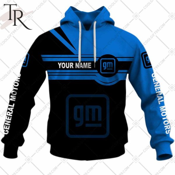 Personalized General Motors Black Blue Hoodie