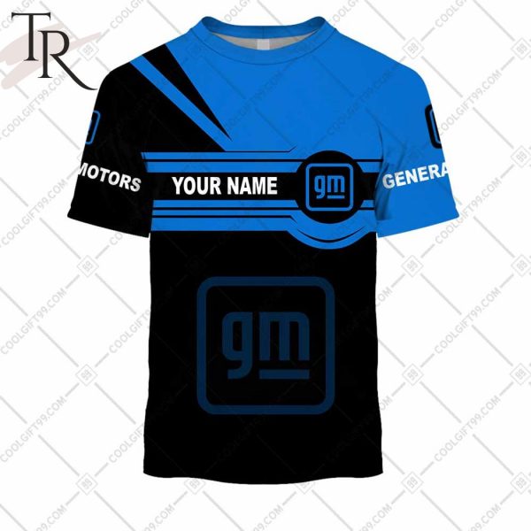 Personalized General Motors Black Blue Hoodie