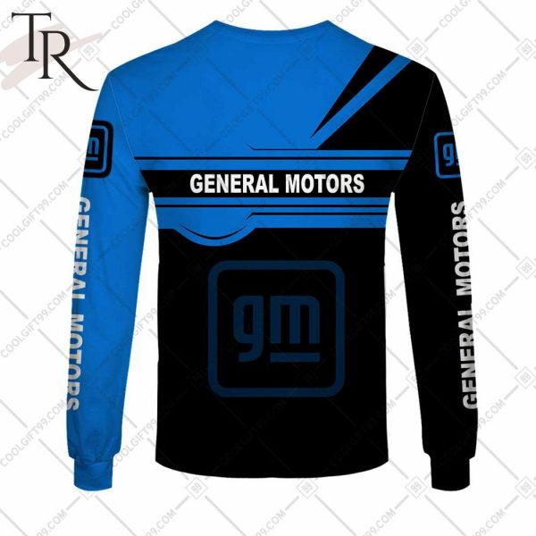 Personalized General Motors Black Blue Hoodie