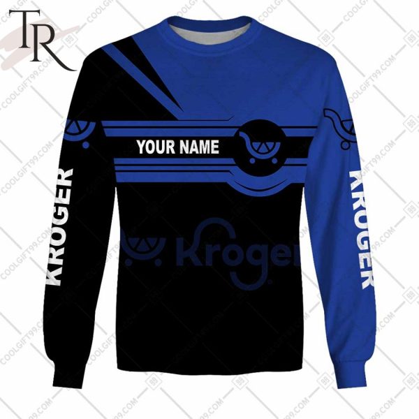 Personalized Kroger Black Blue Hoodie