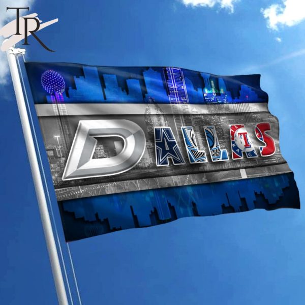 Dallas With Teams From Major League Sports Flag