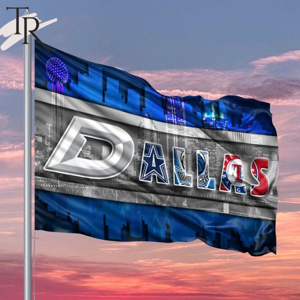 Dallas With Teams From Major League Sports Flag