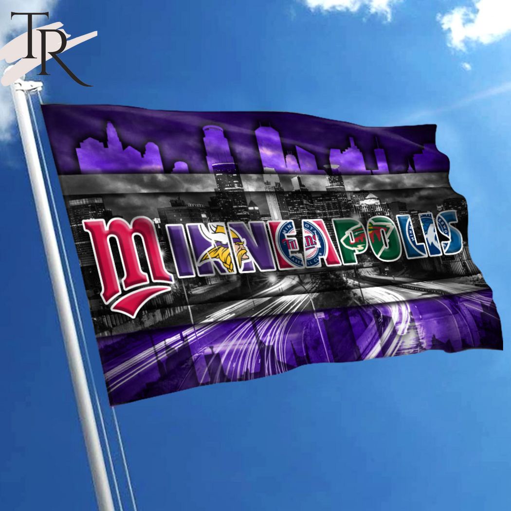 : Minnesota Vikings Large 3x5 Flag : Sports Fan Outdoor