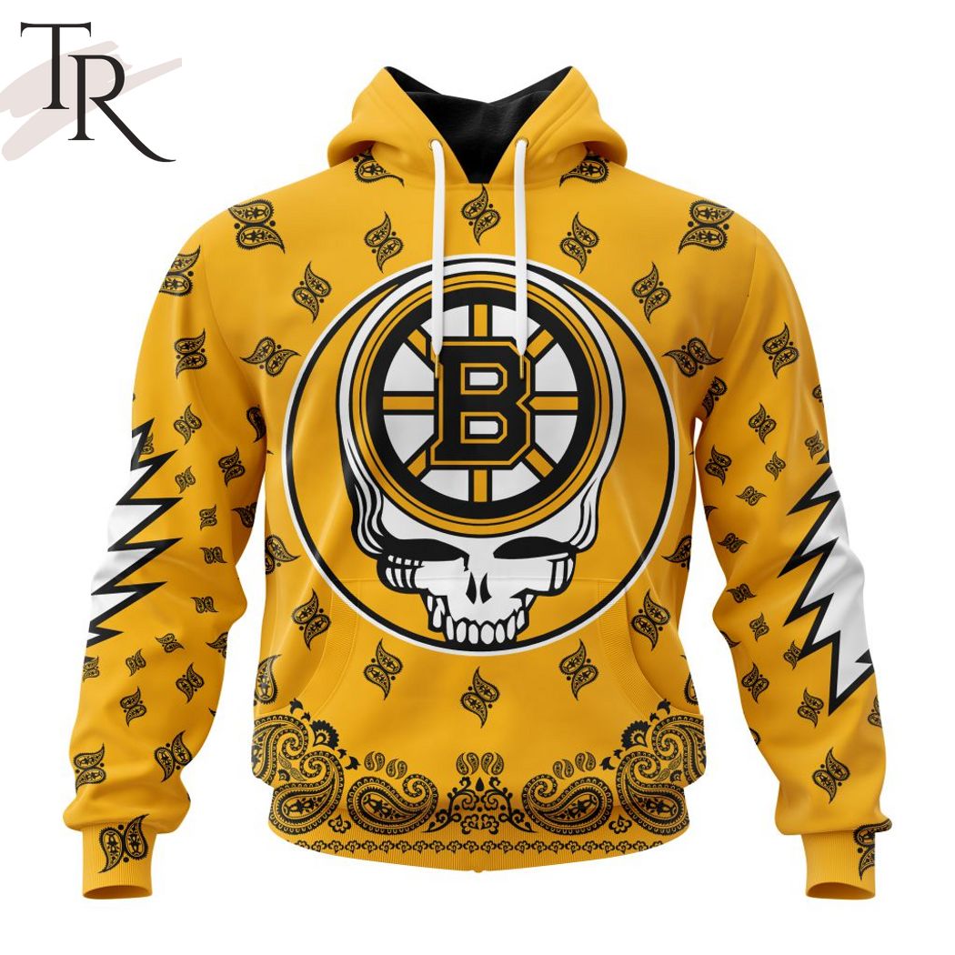 Personalized NHL Boston Bruins Grateful Dead Design Shirt 3D Hoodie - Bring  Your Ideas, Thoughts And Imaginations Into Reality Today