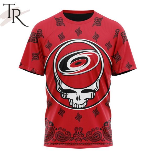 NHL Carolina Hurricanes Special Grateful Dead Design Hoodie