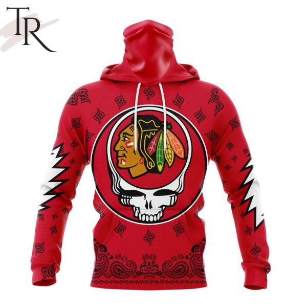 NHL Chicago Blackhawks Special Grateful Dead Design Hoodie