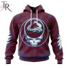 NHL Carolina Hurricanes Special Grateful Dead Design Hoodie