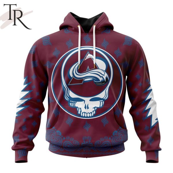 NHL Colorado Avalanche Special Grateful Dead Design Hoodie