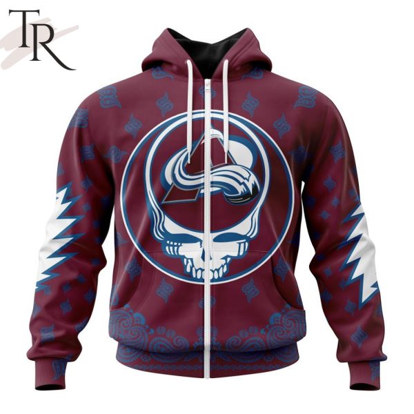 NHL Colorado Avalanche Special Grateful Dead Design Hoodie