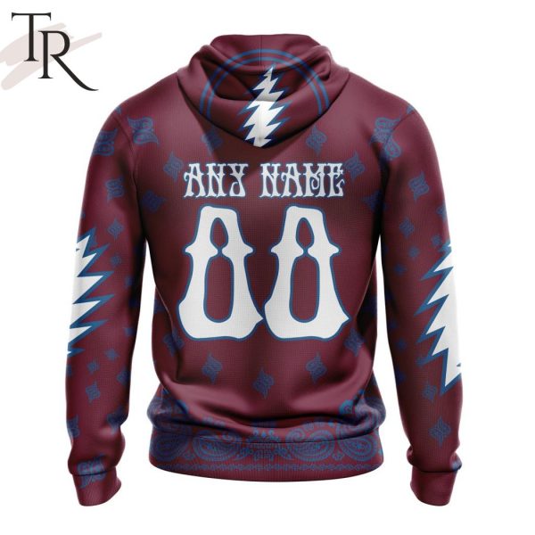 NHL Colorado Avalanche Special Grateful Dead Design Hoodie