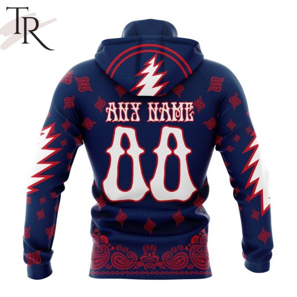 NHL Columbus Blue Jackets Special Grateful Dead Design Hoodie