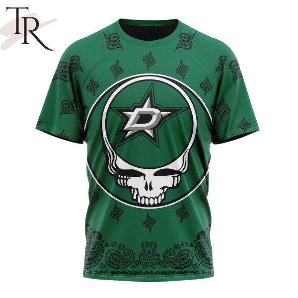 NHL Dallas Stars Special Grateful Dead Design Hoodie