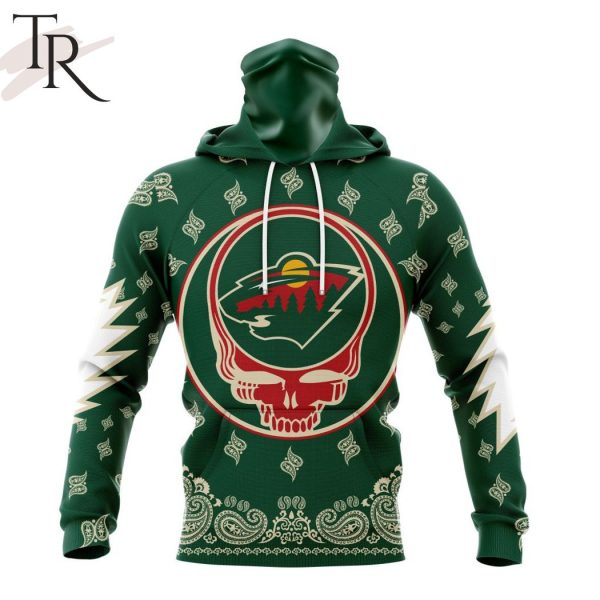 NHL Minnesota Wild Special Grateful Dead Design Hoodie