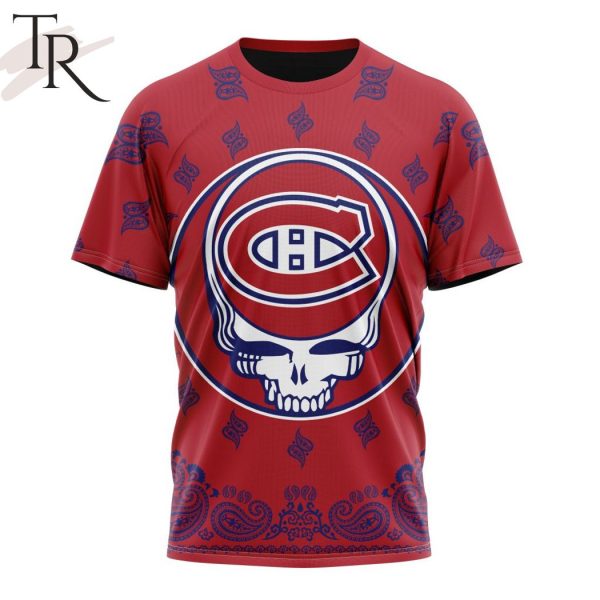 NHL Montreal Canadiens Special Grateful Dead Design Hoodie