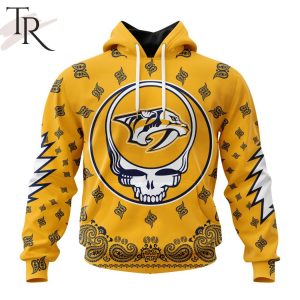 NHL Nashville Predators Special Grateful Dead Design Hoodie