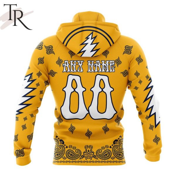 NHL Nashville Predators Special Grateful Dead Design Hoodie