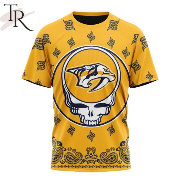 NHL Nashville Predators Special Grateful Dead Design Hoodie