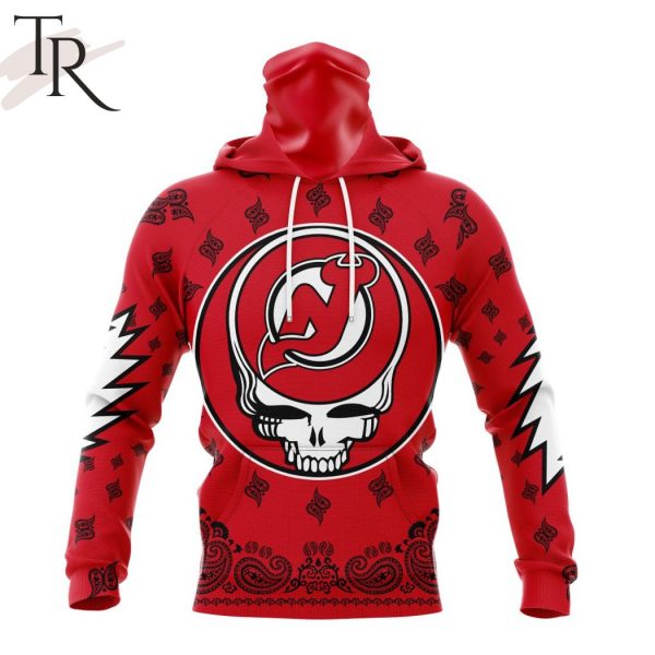 NHL New Jersey Devils Special Grateful Dead Design Hoodie