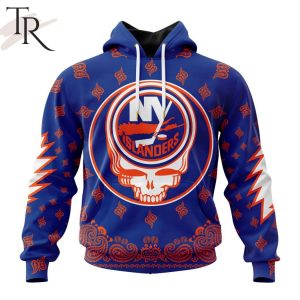 NHL New York Islanders Special Grateful Dead Design Hoodie