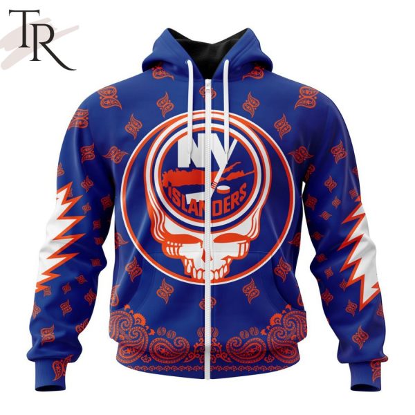 NHL New York Islanders Special Grateful Dead Design Hoodie