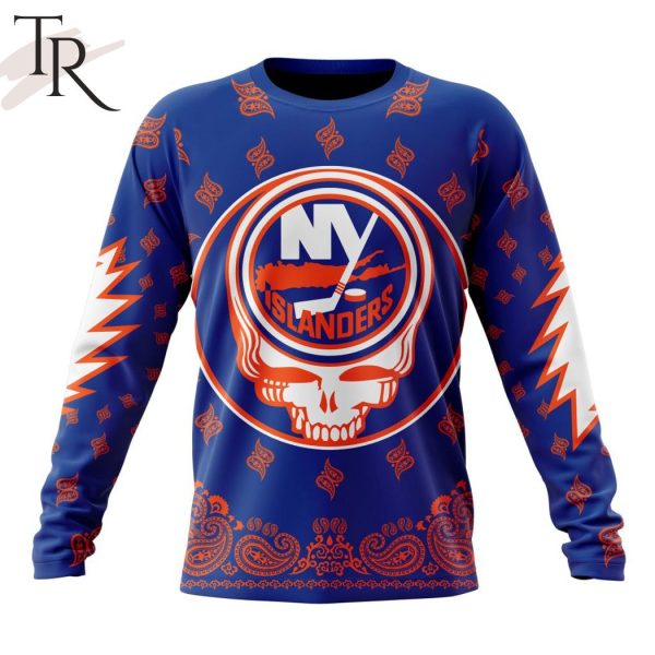 NHL New York Islanders Special Grateful Dead Design Hoodie