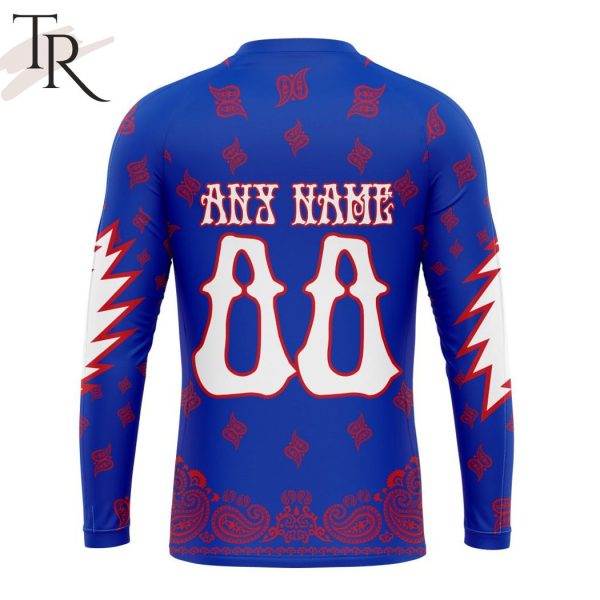 NHL New York Rangers Special Grateful Dead Design Hoodie