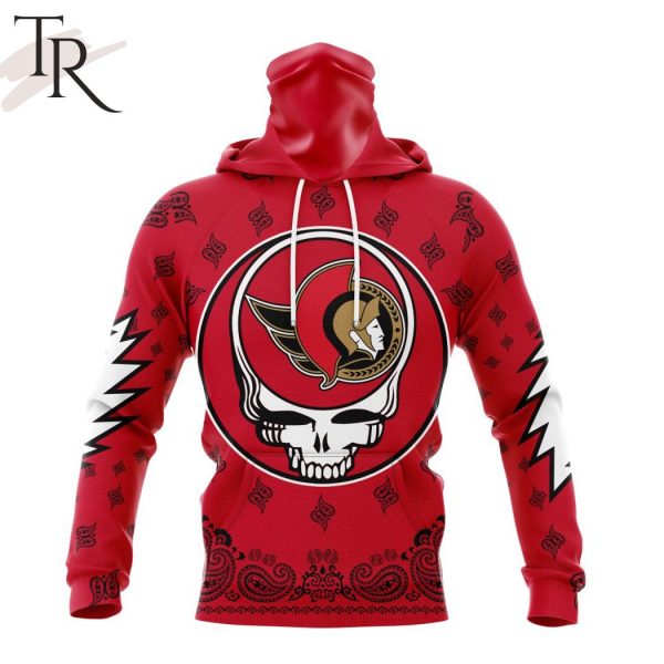 NHL Ottawa Senators Special Grateful Dead Design Hoodie