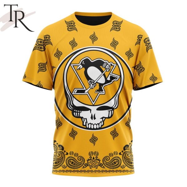 NHL Pittsburgh Penguins Special Grateful Dead Design Hoodie