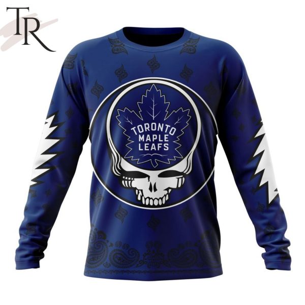 NHL Toronto Maple Leafs Special Grateful Dead Design Hoodie